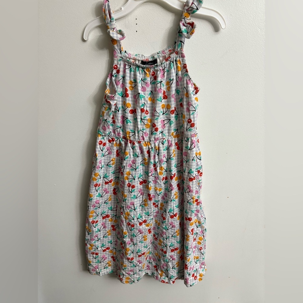 Picapino Colorful Cherry Print Kids Dress 6 years